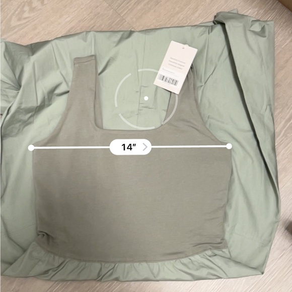 Everlane Supima jersey riviera dress Sage Green Sleeveless - Picture 4 of 5